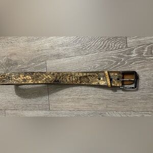 Nocona Belt Made With Genuine Snake Snakeskin D 473 Size 38 Pre Owned